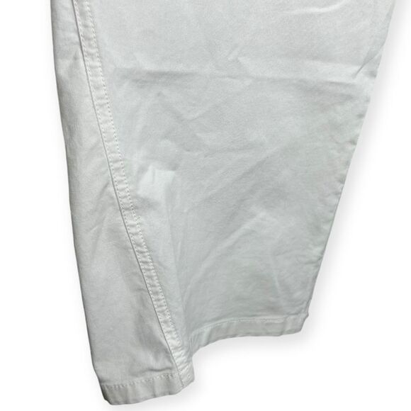 AVN Iris Trousers White Pants Buttons Luxury Italian Size 42 Italy,‎ 6 US - Picture 6 of 10